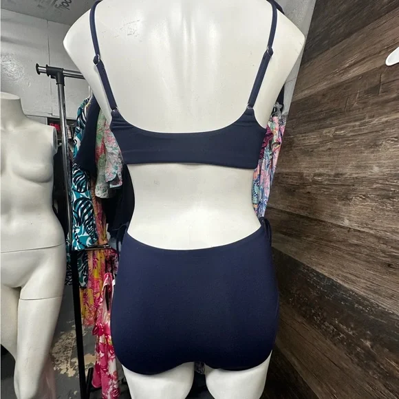 Athleta Navy Blue Bikini Set Bathing Suit Size Small - Picture 6 of 8